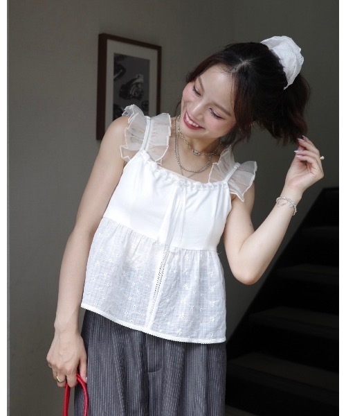 jumelle（ジュメロ）の「レースシュシュ（シュシュ・レディース・ホワイト・FREE）」の15枚目の写真