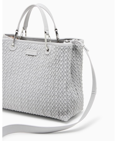 EMPORIO ARMANI(エンポリオアルマーニ)の「【エンポリオ アルマーニ】MyEA ショッパー キルティング仕上げ ミディアム(トートバッグ・レディース・ブラック/ライトグレー・FREE)」の14枚目の写真
