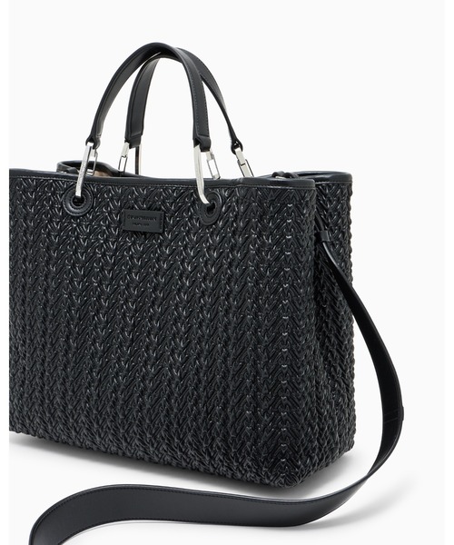 EMPORIO ARMANI(エンポリオアルマーニ)の「【エンポリオ アルマーニ】MyEA ショッパー キルティング仕上げ ミディアム(トートバッグ・レディース・ブラック/ライトグレー・FREE)」の7枚目の写真