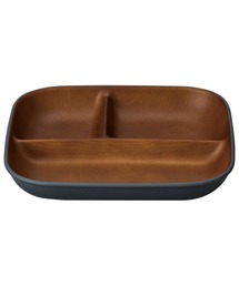 その他セレクト（ソノタセレクト）の「issoecco 木目スクエアワンプレートL（CC）（食器）」
