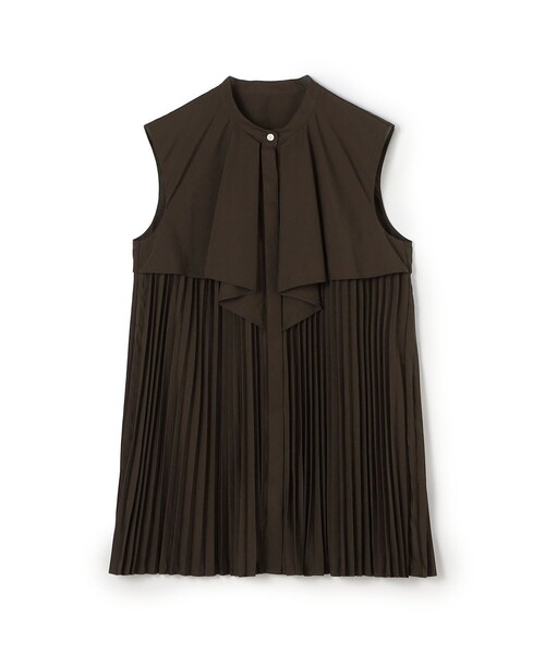 BALLSEY(ボールジィ)の「スパンブロード フロントドレープブラウス(シャツ/ブラウス・レディース・グレー/ブラウン/ホワイト・36)」の1枚目の写真