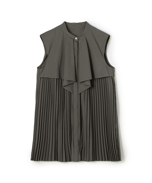 BALLSEY(ボールジィ)の「スパンブロード フロントドレープブラウス(シャツ/ブラウス・レディース・グレー/ブラウン/ホワイト・36)」の3枚目の写真