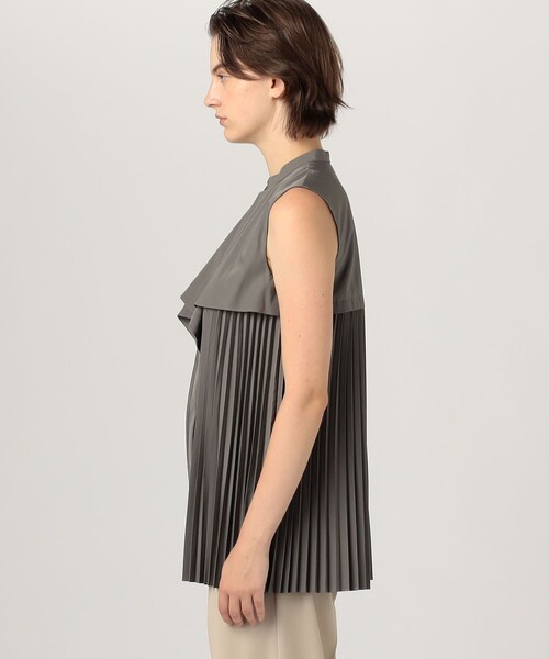 BALLSEY(ボールジィ)の「スパンブロード フロントドレープブラウス(シャツ/ブラウス・レディース・グレー/ブラウン/ホワイト・36)」の7枚目の写真