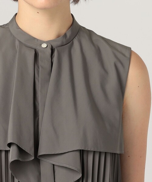 BALLSEY(ボールジィ)の「スパンブロード フロントドレープブラウス(シャツ/ブラウス・レディース・グレー/ブラウン/ホワイト・36)」の9枚目の写真