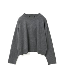 mizuiro ind クルーネックワイドニットクロシェ