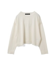 mizuiroind | mizuiro ind クルーネックワイドニットクロシェ(ニット/セーター)