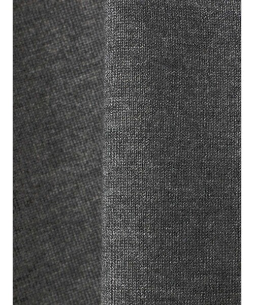 mizuiroind（ミズイロインド）の「mizuiro ind クルーネックワイドニットクロシェ（ニット/セーター・レディース・チャコールグレー/アイボリー/ブラック・FREE）」の4枚目の写真