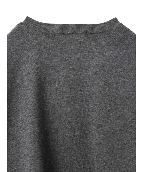 mizuiroind（ミズイロインド）の「mizuiro ind クルーネックワイドニットクロシェ（ニット/セーター・レディース・チャコールグレー/アイボリー/ブラック・FREE）」の10枚目の写真