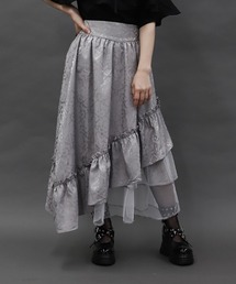 axes femme POETIQUE（アクシーズファムポエティック）の「ジャカードアシメフリルＳＫ（スカート）」