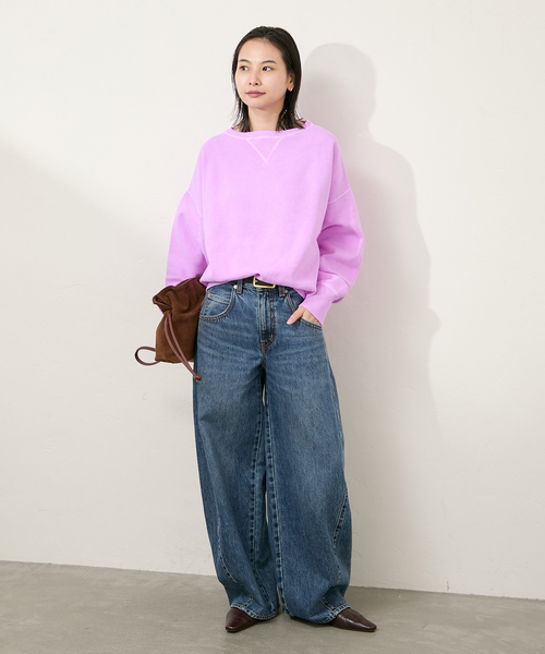 RIDING HIGH（ライディングハイ）の「【RIDING HIGH/ライディングハイ】ガンリョウゾメスウェット（スウェット・レディース・ブルー系その他/パープル/オレンジ/グリーン・FREE）」の19枚目の写真