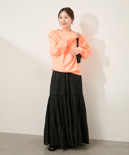 RIDING HIGH（ライディングハイ）の「【RIDING HIGH/ライディングハイ】ガンリョウゾメスウェット（スウェット・レディース・ブルー系その他/パープル/オレンジ/グリーン・FREE）」の20枚目の写真