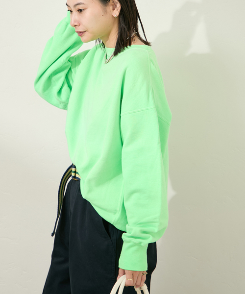 RIDING HIGH（ライディングハイ）の「【RIDING HIGH/ライディングハイ】ガンリョウゾメスウェット（スウェット・レディース・ブルー系その他/パープル/オレンジ/グリーン・FREE）」の22枚目の写真