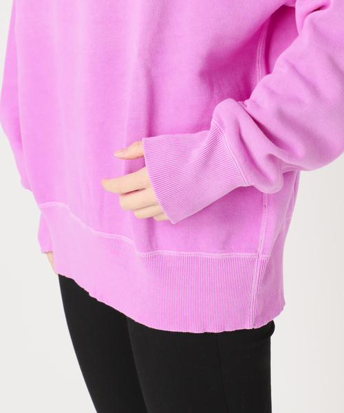 RIDING HIGH（ライディングハイ）の「【RIDING HIGH/ライディングハイ】ガンリョウゾメスウェット（スウェット・レディース・ブルー系その他/パープル/オレンジ/グリーン・FREE）」の8枚目の写真