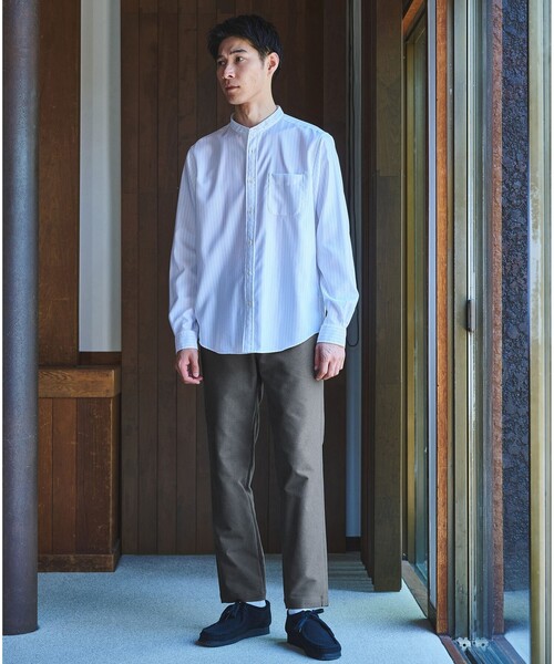 green label relaxing（グリーンレーベルリラクシング）の「ピケ コーデュロイ ナロー ユーティリティパンツ イージーパンツ S1 -ストレッチ-（その他パンツ・メンズ・モカ/ネイビー/グレー・S/M/L/XL）」の12枚目の写真