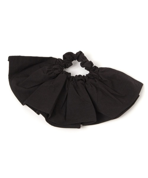 LEPSIM(レプシィム)の「ボリュームシュシュ 587105(シュシュ・レディース・ブラック/アイボリー・ONE SIZE)」の7枚目の写真