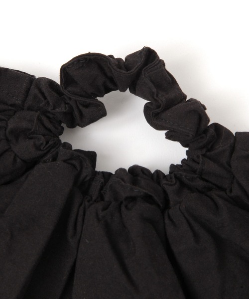 LEPSIM(レプシィム)の「ボリュームシュシュ 587105(シュシュ・レディース・ブラック/アイボリー・ONE SIZE)」の4枚目の写真