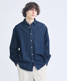 ABAHOUSE | 7.5オンス オーバーサイズ デニムシャツ / ライトオンスデニム(シャツ/ブラウス)