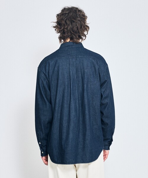 ABAHOUSE（アバハウス）の「7.5オンス オーバーサイズ デニムシャツ / ライトオンスデニム（シャツ/ブラウス・メンズ・ブラック/インディゴブルー/グレー・46/48）」の4枚目の写真