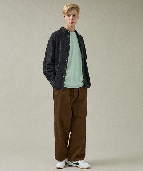 ABAHOUSE（アバハウス）の「7.5オンス オーバーサイズ デニムシャツ / ライトオンスデニム（シャツ/ブラウス・メンズ・ブラック/インディゴブルー/グレー・46/48）」の21枚目の写真