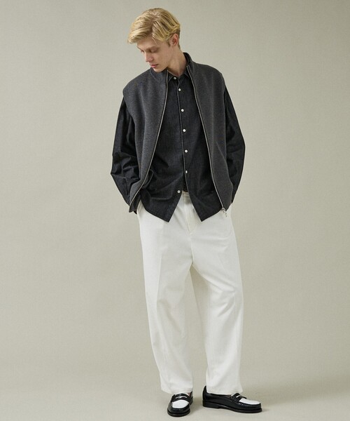 ABAHOUSE（アバハウス）の「7.5オンス オーバーサイズ デニムシャツ / ライトオンスデニム（シャツ/ブラウス・メンズ・ブラック/インディゴブルー/グレー・46/48）」の22枚目の写真