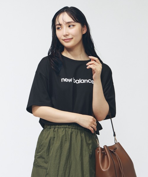 NEW BALANCE（ニューバランス）の「【別注】ニューバランス New Balance ファンクションサイドスリットTシャツ_ 限定コラボ（Tシャツ/カットソー・レディース・アイボリー/ブラック/ターコイズブルー・M/L）」の3枚目の写真