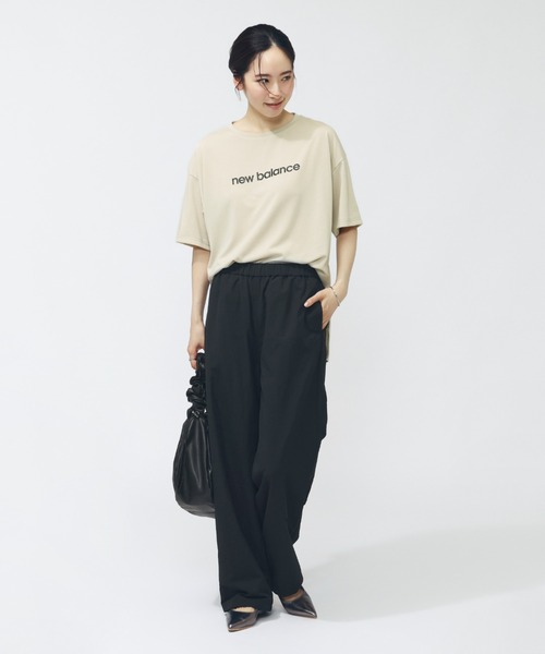 NEW BALANCE（ニューバランス）の「【別注】ニューバランス New Balance ファンクションサイドスリットTシャツ_ 限定コラボ（Tシャツ/カットソー・レディース・アイボリー/ブラック/ターコイズブルー・M/L）」の6枚目の写真