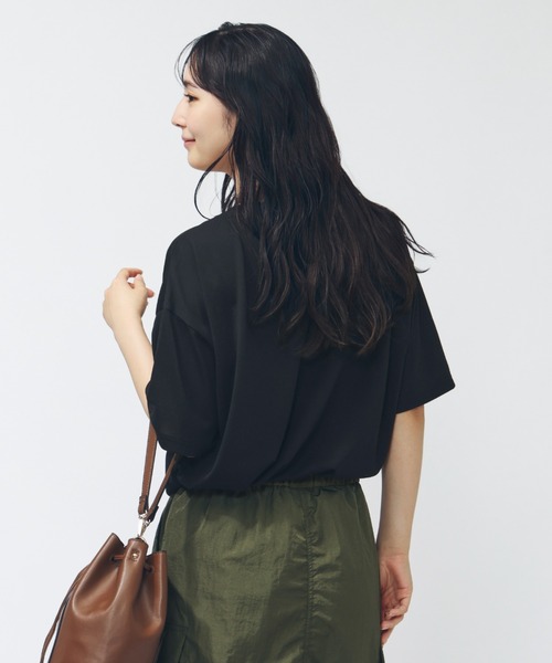 NEW BALANCE（ニューバランス）の「【別注】ニューバランス New Balance ファンクションサイドスリットTシャツ_ 限定コラボ（Tシャツ/カットソー・レディース・アイボリー/ブラック/ターコイズブルー・M/L）」の11枚目の写真