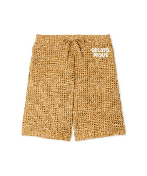 セール】【HOMME】メランジワッフルハーフパンツ（ルームウェア