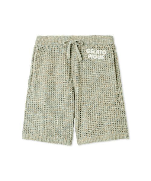 セール】【HOMME】メランジワッフルハーフパンツ（ルームウェア