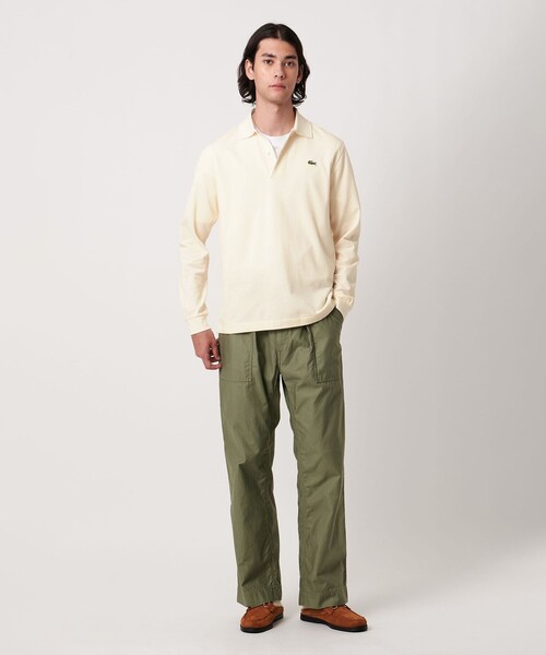別注】＜LACOSTE＞ロングスリーブ ピケ スキッパー（ポロシャツ