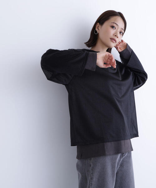 ◇シアーレイヤードカットソー（Tシャツ/カットソー）｜NATURAL