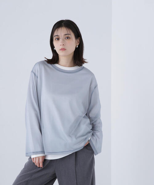 ◇シアーレイヤードカットソー（Tシャツ/カットソー）｜NATURAL