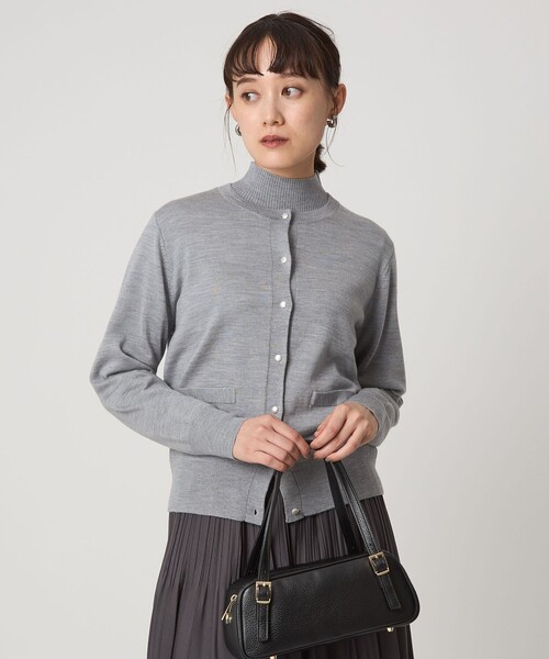 ウール クルーネック カーディガン ウォッシャブル（カーディガン