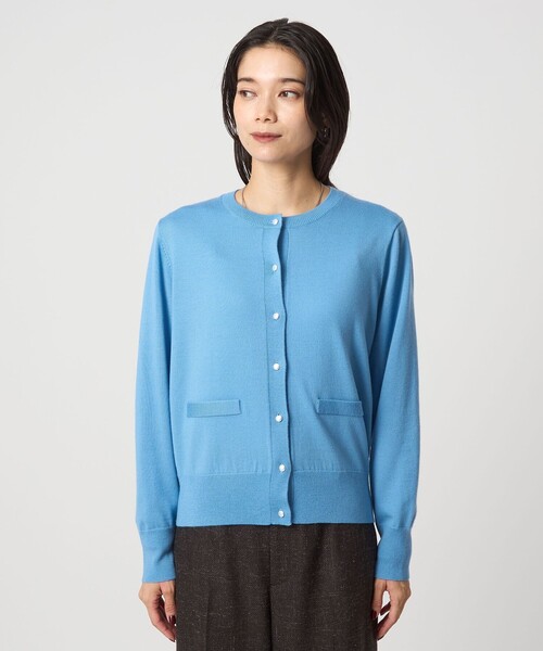 ウール クルーネック カーディガン ウォッシャブル(カーディガン ウール クルーネック カーディガン ウォッシャブル(カーディガン