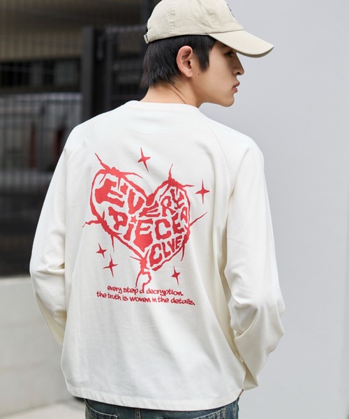 WEGO(ウィゴー)の「WEGO/スリーブロゴグラフィックラグランロンT(Tシャツ/カットソー・メンズ・ブラック/ブラック系その他/ホワイト/スミクロ・MEDIUM/LARGE)」の13枚目の写真