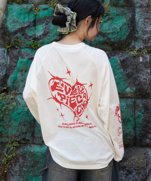 WEGO(ウィゴー)の「WEGO/スリーブロゴグラフィックラグランロンT(Tシャツ/カットソー・メンズ・ブラック/ブラック系その他/ホワイト/スミクロ・MEDIUM/LARGE)」の18枚目の写真