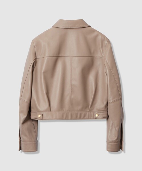 新品☆ ANAYI ラムレザークルージャケット/セオリー、23区、ロペ セール】ラムレザーステンカラー ジャケット（ライダースジャケット