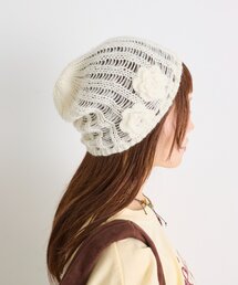 w closet（ダブルクローゼット）の「フラワーニット帽（ニットキャップ/ビーニー）」