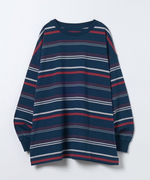 JEANASIS（ジーナシス）の「アソートボーダーBIGロンTEE/599649（Tシャツ/カットソー・レディース・ホワイト系その他/ブラック系その他/ネイビー系・FREE）」の13枚目の写真