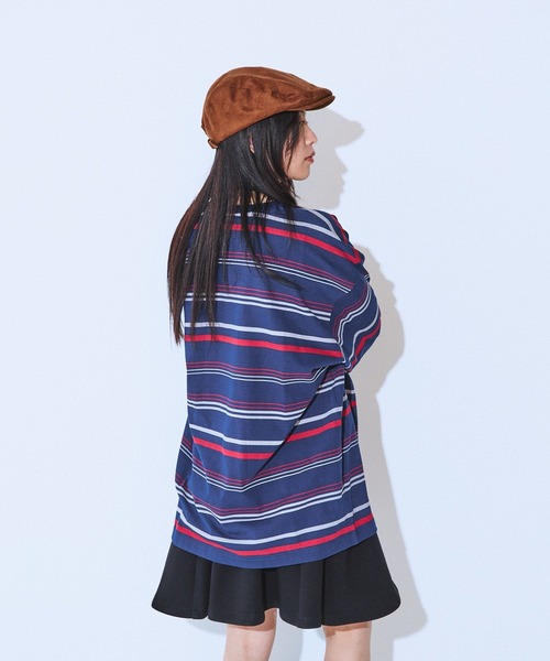 JEANASIS（ジーナシス）の「アソートボーダーBIGロンTEE/599649（Tシャツ/カットソー・レディース・ホワイト系その他/ブラック系その他/ネイビー系・FREE）」の10枚目の写真