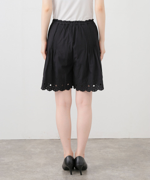 Sara mallikaサラマリカ ショートパンツ サークル刺しゅう ボトムス Sara mallikaサラマリカ ショートパンツ サークル刺しゅう ボトムス