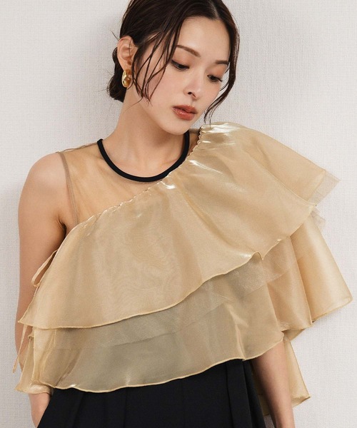 girl(ガール)の「4way パンツドレス ティアードフリル オールインワン 体型カバー お呼ばれ 二次会 結婚式 着回し抜群 きれいめ オケージョン パーティードレス オケージョンドレス 二次会 成人式 同窓会 謝恩会(パンツドレス・レディース・カーキ/グレー/ベージュ×ブラック・L/M/S/2L)」の18枚目の写真