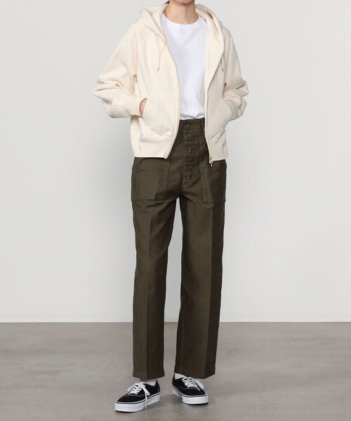 ORCIVAL（オーシバル）の「ORCIVAL | 〈別注〉コットン裏毛 フルジップパーカー WOMEN（パーカー・レディース・オフホワイト/グレー/ベージュ・2/1）」の7枚目の写真