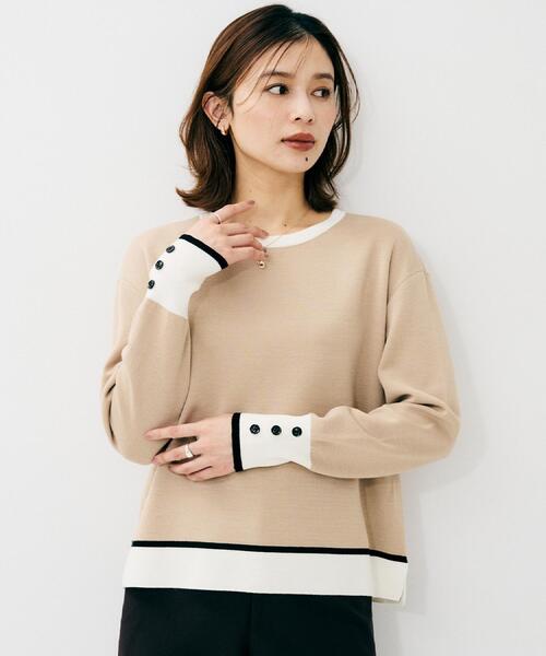 セール】【アンサンブル可/洗える】ウールミラノリブニット（ニット