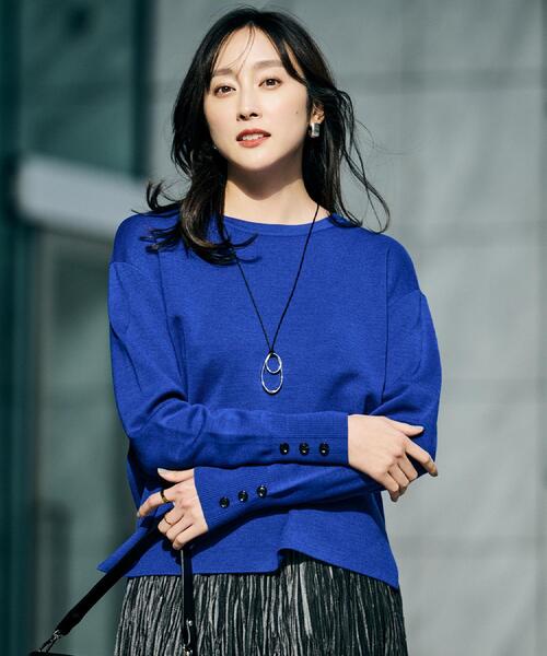 セール】【アンサンブル可/洗える】ウールミラノリブニット（ニット