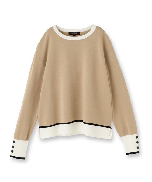 UNTITLED(アンタイトル)の「【アンサンブル可/洗える】ウールミラノリブニット(ニット/セーター・レディース・ホワイト系7/ブラック/レッド系1/オフホワイト/ブラック系4/ブルー系その他/ベージュ系4・03/00/01/02/04/44/48)」の8枚目の写真