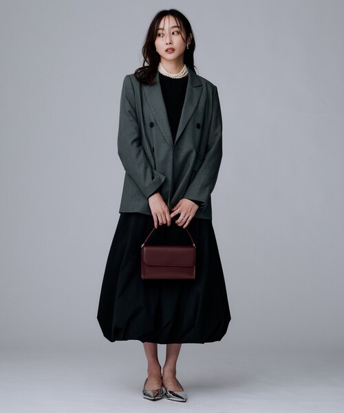 UNTITLED(アンタイトル)の「【アンサンブル可/洗える】ウールミラノリブニット(ニット/セーター・レディース・ホワイト系7/ブラック/レッド系1/オフホワイト/ブラック系4/ブルー系その他/ベージュ系4・03/00/01/02/04/44/48)」の15枚目の写真