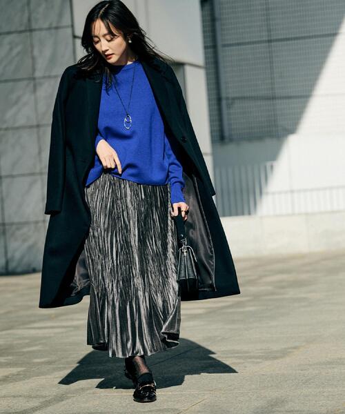 セール】【アンサンブル可/洗える】ウールミラノリブニット（ニット