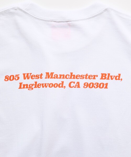 FREAK'S STORE（フリークスストア）の「RANDY'S DONUTS/ランディーズドーナツ INGLEWOOD SHOP PHOTO TEE/ イングルウッド ショップフォトTシャツ（Tシャツ/カットソー・メンズ・ホワイト/チャコールグレー・X-LARGE/LARGE/MEDIUM/XX-LARGE）」の11枚目の写真