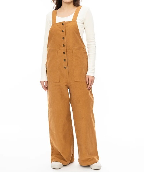 BILLABONG（ビラボン）の「【BILLABONG/ビラボン】24AW SALOPETTE LONG PANTS/コーデュロイサロペット・オーバーオール（サロペット/オーバーオール・レディース・ブラウン/ブルー/ブラック/ホワイト・MEDIUM/LARGE）」の4枚目の写真